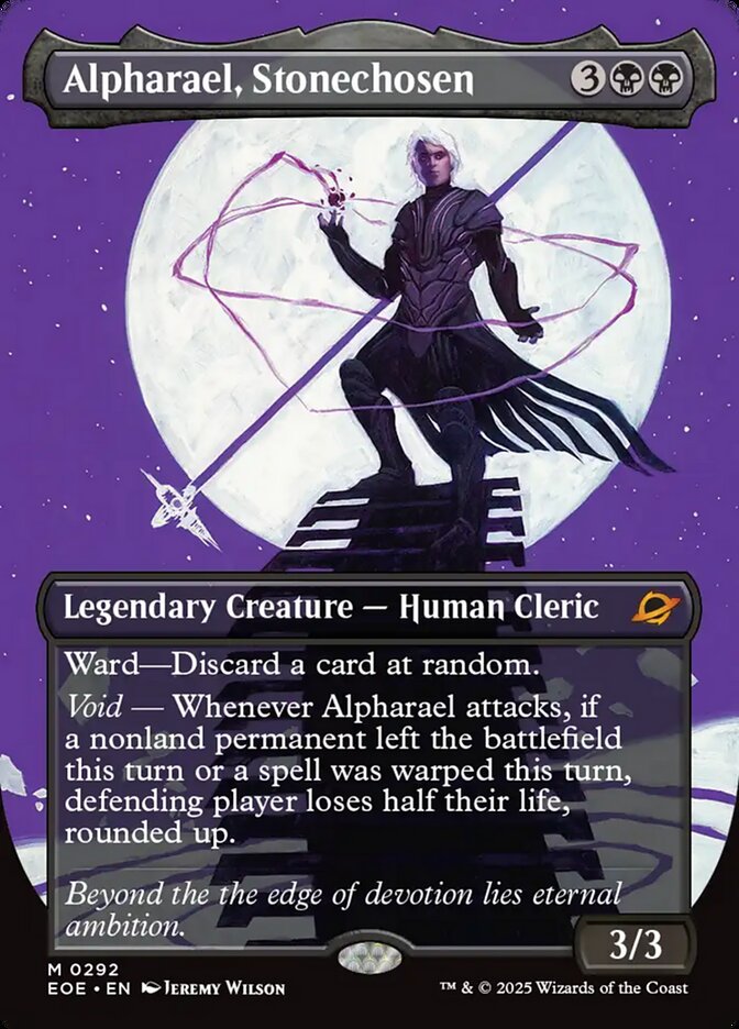 Alpharael, Stonechosen (Borderless) - (Foil): Edge of Eternities