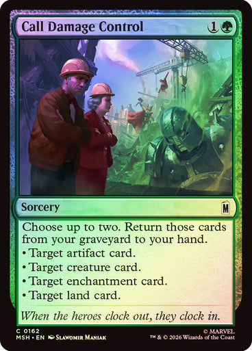 Call Damage Control - (Foil): Marvel Super Heroes