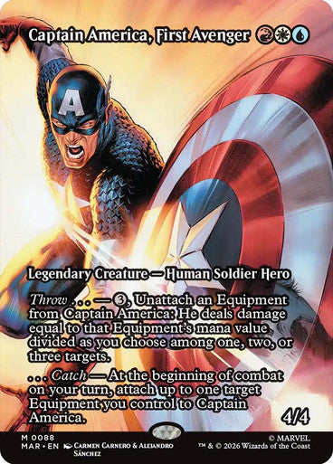 Captain America, First Avenger (Borderless) (#088): Marvel Universe