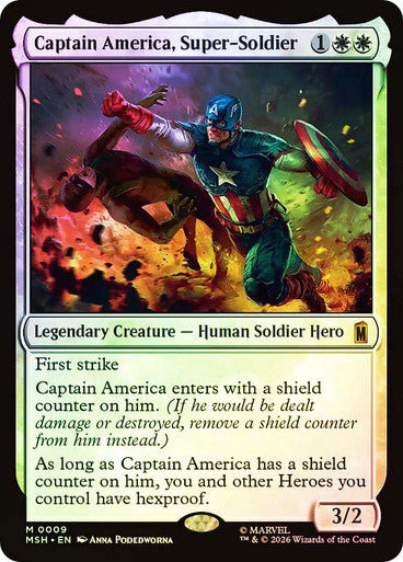Captain America, Super-Soldier - (Foil): Marvel Super Heroes