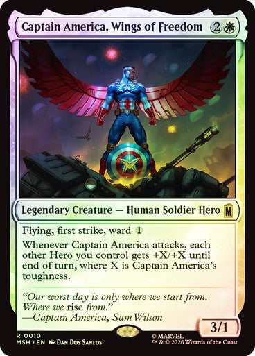 Captain America, Wings of Freedom - (Foil): Marvel Super Heroes