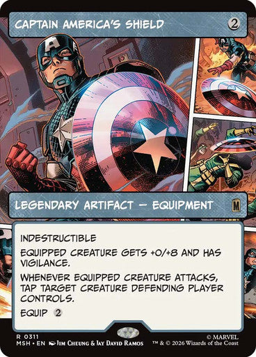 Captain America's Shield (Showcase, Borderless) (#311): Marvel Super Heroes