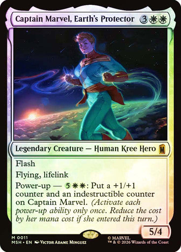 Captain Marvel, Earth's Protector - (Foil): Marvel Super Heroes