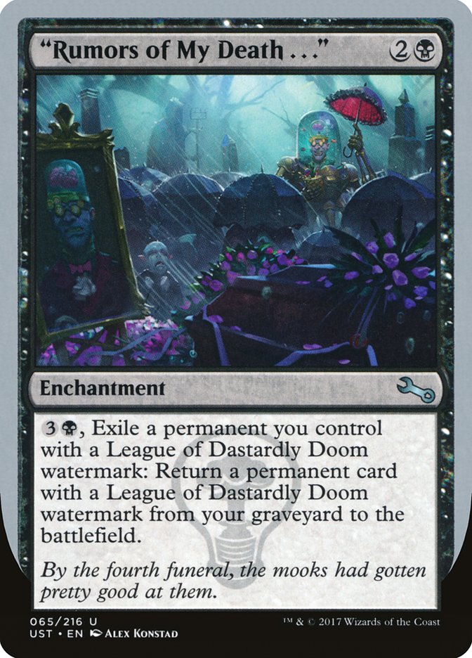 "Rumors of My Death . . ." - (Foil): Unstable