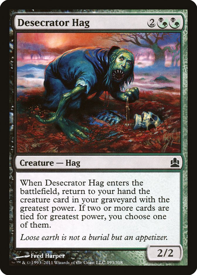 Desecrator Hag: Commander 2011