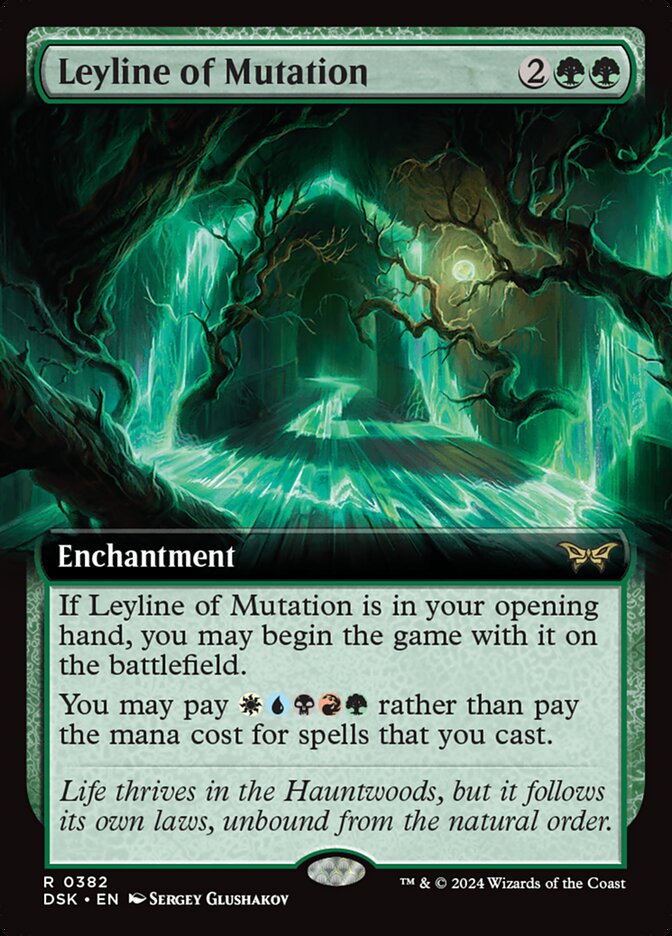 Leyline of Mutation (Extended Art) - (Foil): Duskmourn: House of Horror