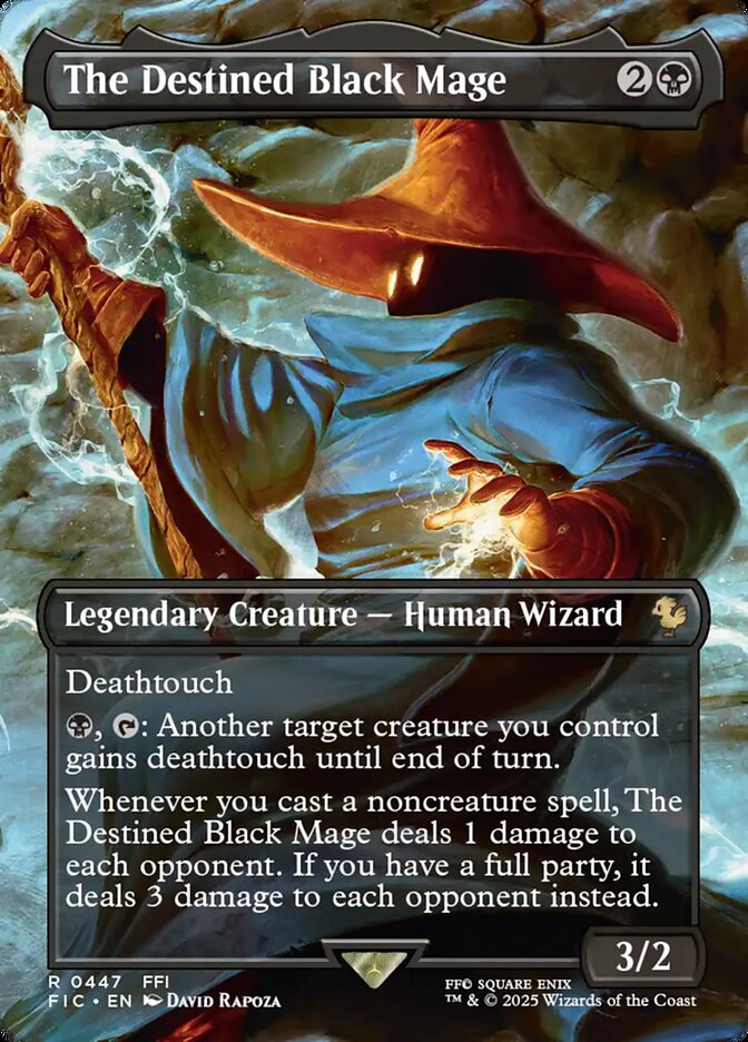 The Destined Black Mage - (Foil): Final Fantasy Commander