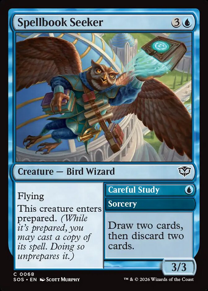 Spellbook Seeker // Careful Study - (Foil): Secrets of Strixhaven