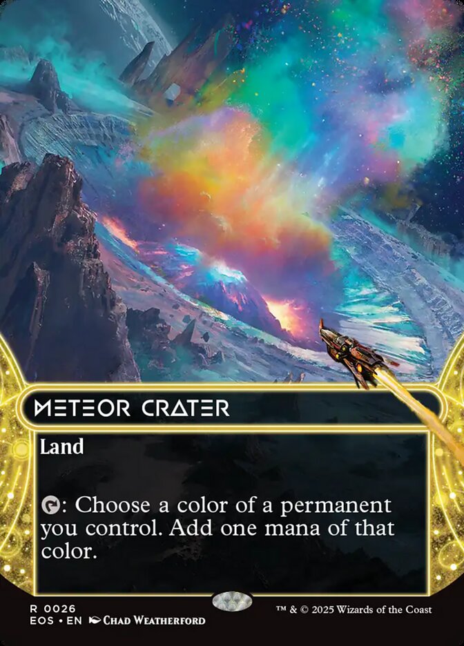 Meteor Crater (#026) (Borderless): Edge of Eternities: Stellar Sights