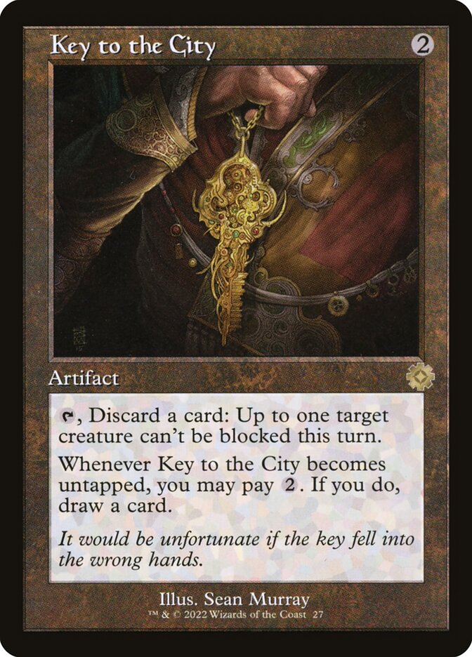 Key to the City (#027) (Retro Frame) - (Foil): The Brothers' War Retro Artifacts