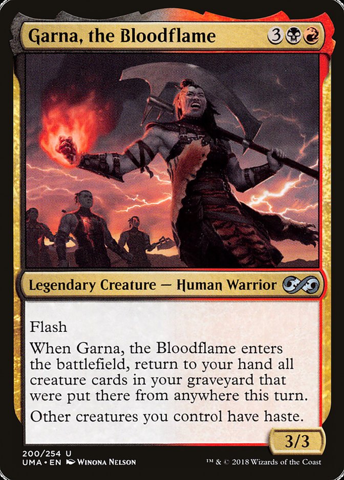 Garna, the Bloodflame - (Foil): Ultimate Masters