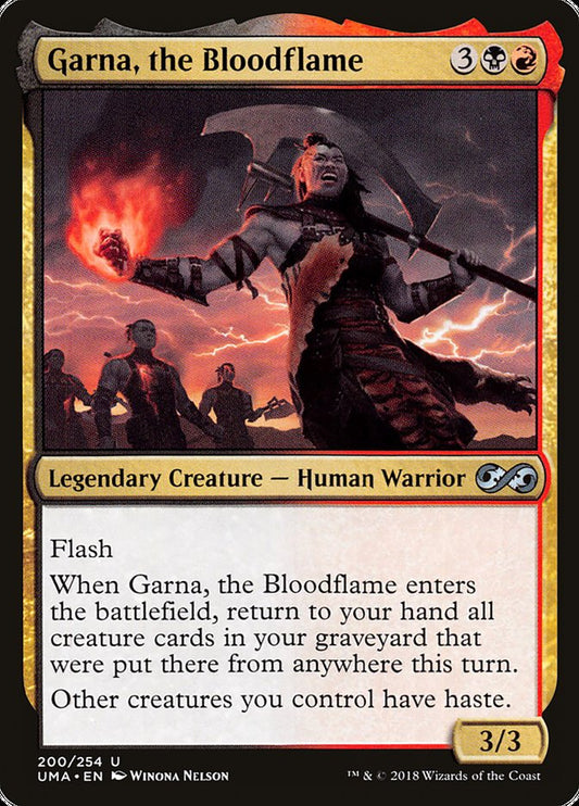 Garna, the Bloodflame - (Foil): Ultimate Masters