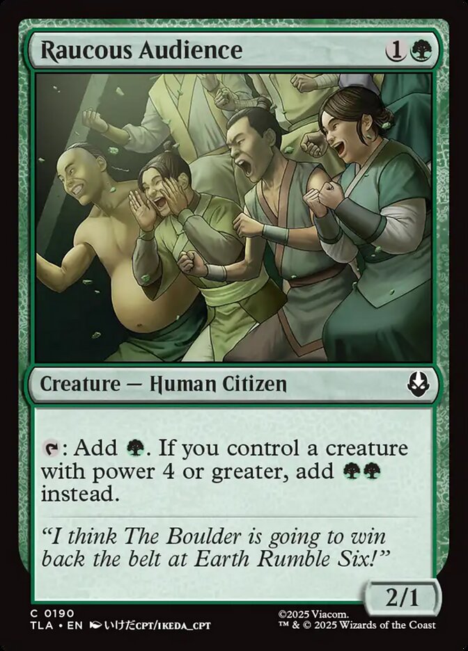 Raucous Audience - (Foil): Avatar: The Last Airbender