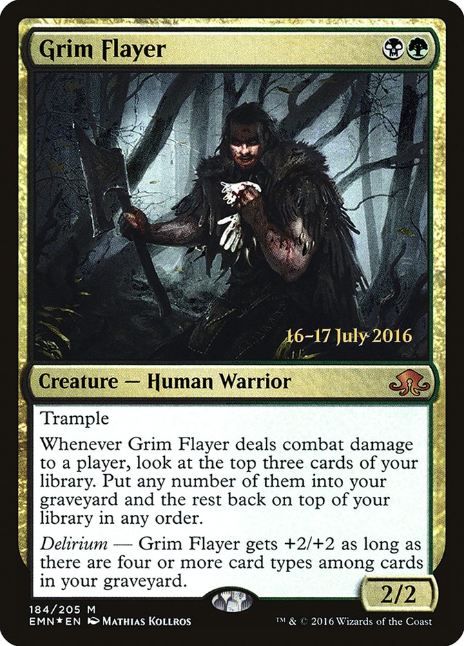 Grim Flayer (Prerelease) (Eldritch Moon) - (Foil): Eldritch Moon Promos