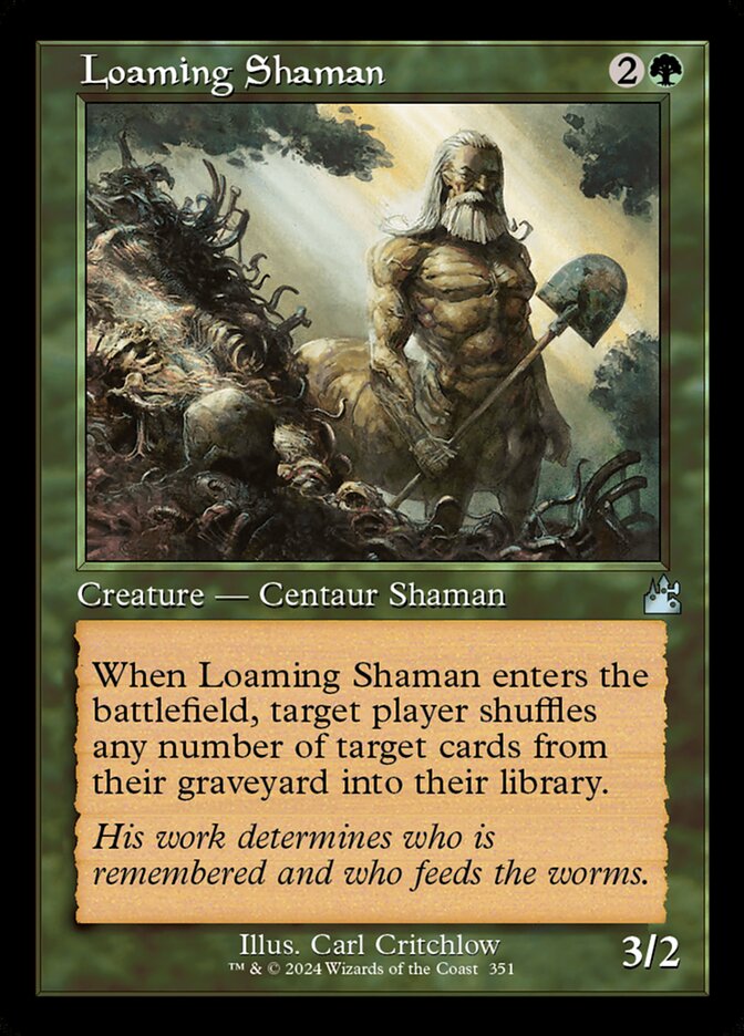 Loaming Shaman (Retro Frame) - (Foil): Ravnica Remastered