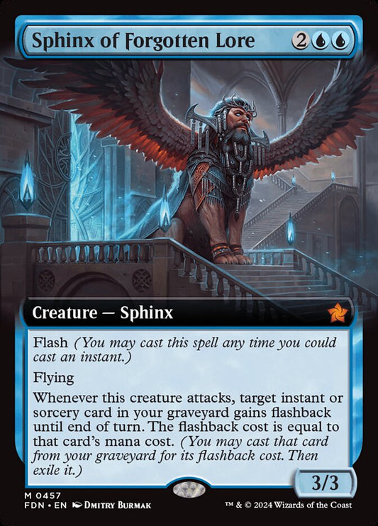 Sphinx of Forgotten Lore (Extended Art) - (Foil): Foundations