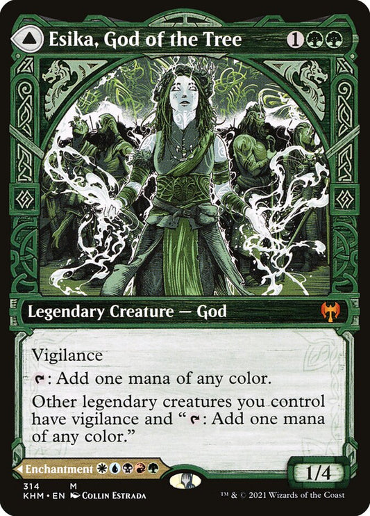 Esika, God of the Tree // The Prismatic Bridge (Showcase) - (Foil): Kaldheim