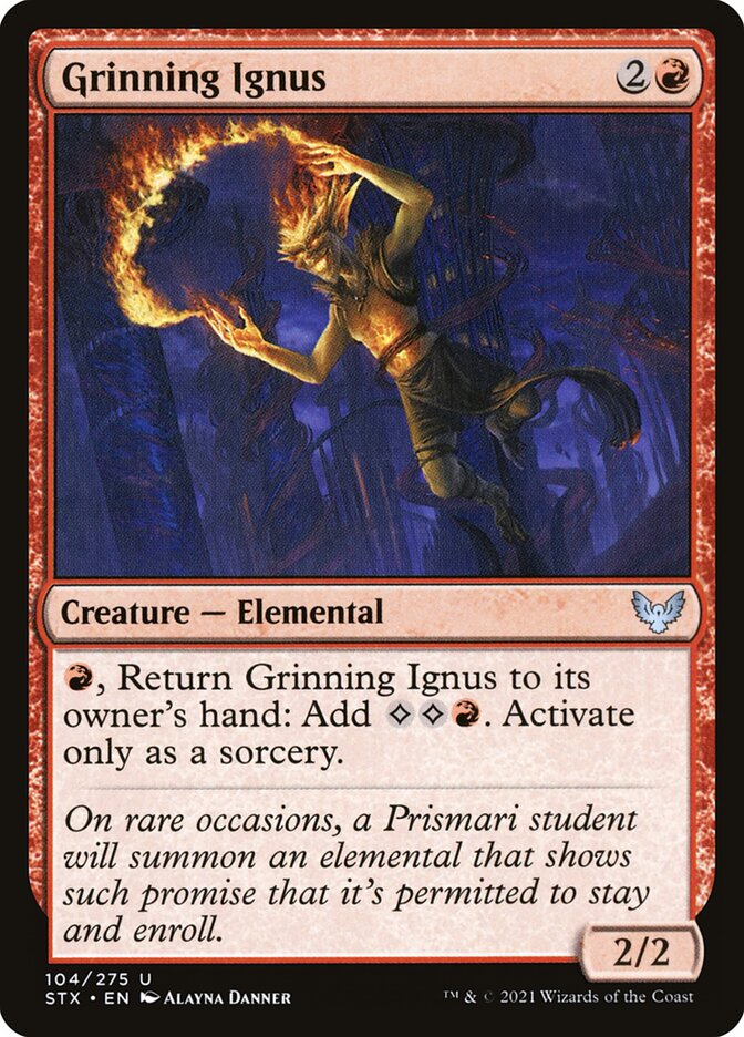 Grinning Ignus - (Foil): Strixhaven: School of Mages