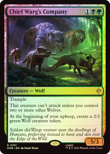 Chief Warg's Company - (Foil): The Hobbit