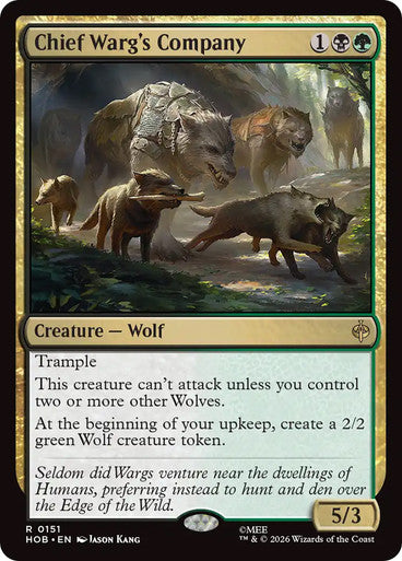 Chief Warg's Company: The Hobbit