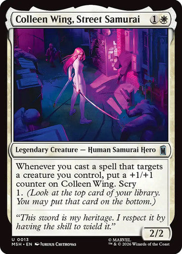 Colleen Wing, Street Samurai: Marvel Super Heroes