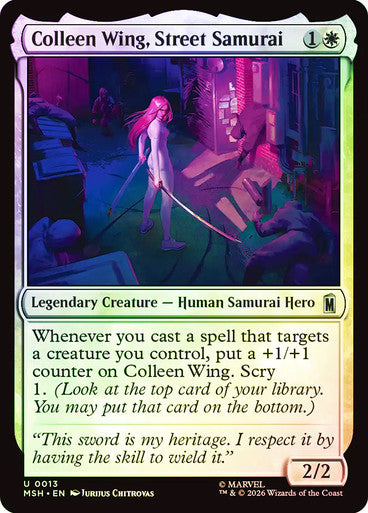 Colleen Wing, Street Samurai - (Foil): Marvel Super Heroes