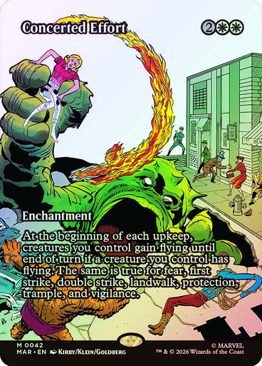 Concerted Effort (Borderless) (#042) - (Foil): Marvel Universe