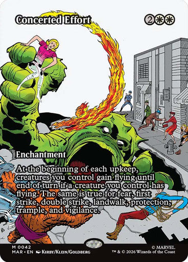 Concerted Effort (Borderless) (#042): Marvel Universe