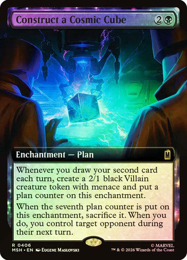 Construct a Cosmic Cube (Extended Art) (#406) - (Foil): Marvel Super Heroes