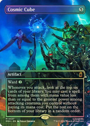 Cosmic Cube (Borderless) (#337) - (Foil): Marvel Super Heroes