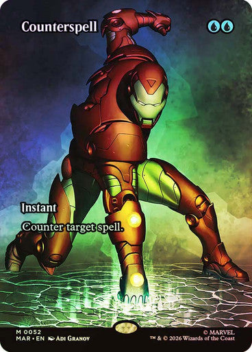 Counterspell (Borderless) (#052) - (Foil): Marvel Universe