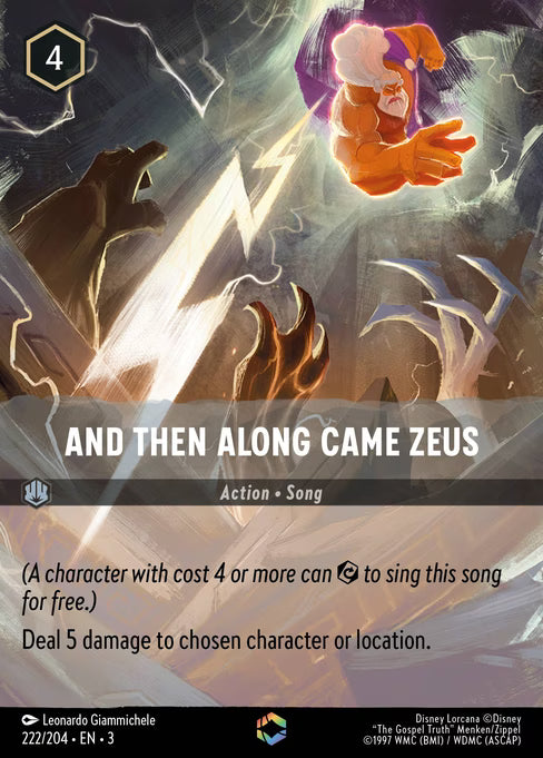 And Then Along Came Zeus (Inkwash Foil) (Borderless) (#222): Into the Inklands
