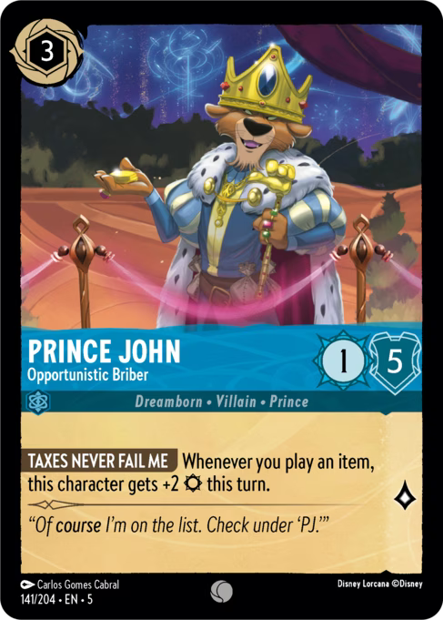 Prince John - Opportunistic Briber: Shimmering Skies