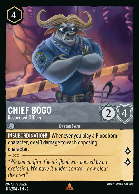 Chief Bogo - Respected Officer - (Foil): Rise of the Floodborn