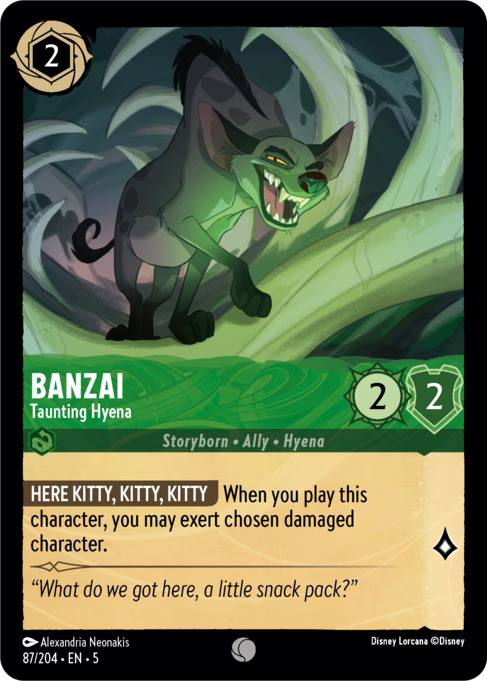 Banzai - Taunting Hyena - (Foil): Shimmering Skies