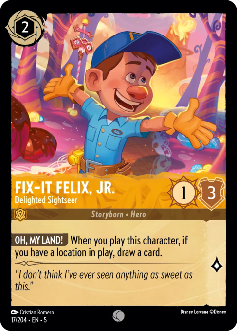Fix-It Felix, Jr. - Delighted Sightseer: Shimmering Skies