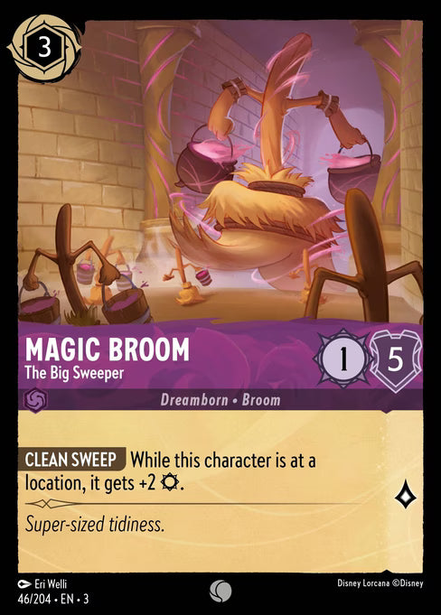 Magic Broom - The Big Sweeper - (Foil): Into the Inklands