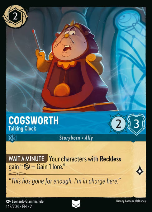 Cogsworth - Talking Clock: Rise of the Floodborn