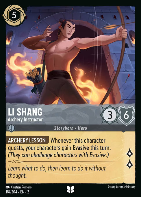 Li Shang - Archery Instructor - (Foil): Rise of the Floodborn