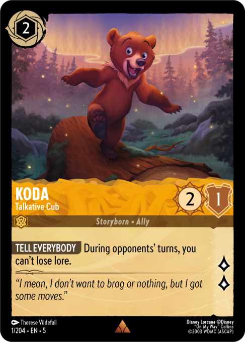 Koda - Talkative Cub - (Foil): Shimmering Skies