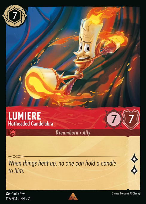 Lumiere - Hotheaded Candelabra - (Foil): Rise of the Floodborn