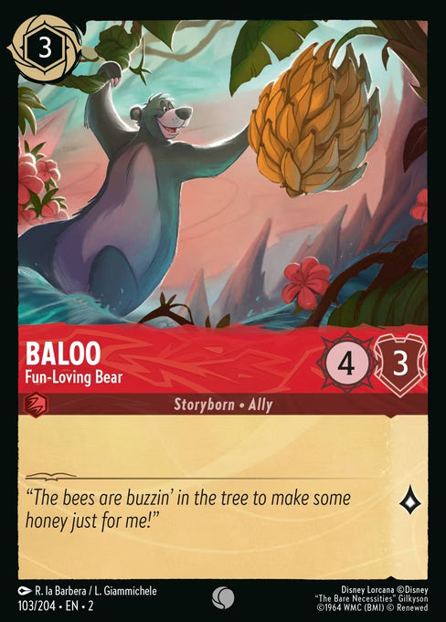 Baloo - Fun-Loving Bear - (Foil): Rise of the Floodborn
