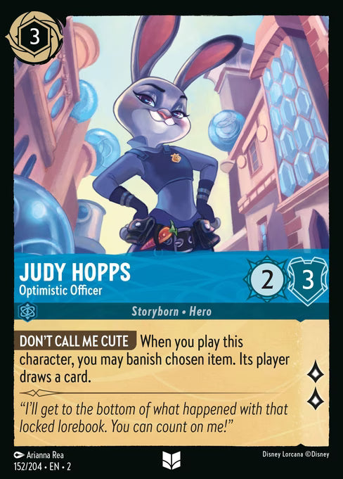 Judy Hopps - Optimistic Officer - (Foil): Rise of the Floodborn