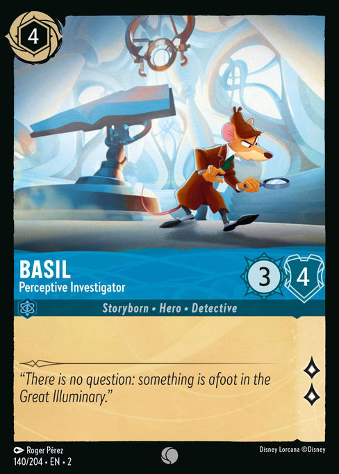 Basil - Perceptive Investigator - (Foil): Rise of the Floodborn