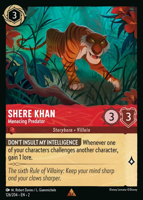 Shere Khan - Menacing Predator - (Foil): Rise of the Floodborn