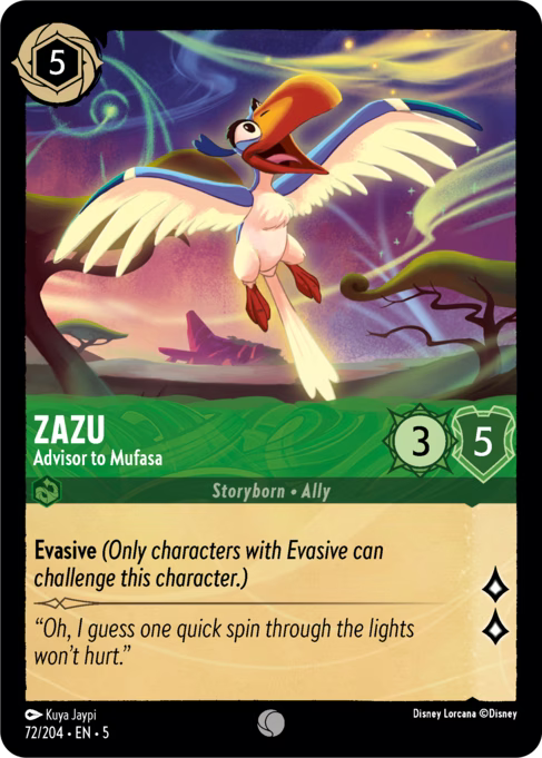 Zazu - Advisor to Mufasa: Shimmering Skies