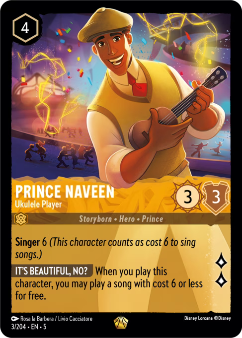 Prince Naveen - Ukulele Player: Shimmering Skies