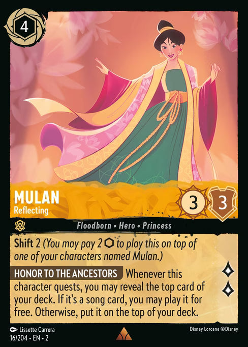 Mulan - Reflecting - (Foil): Rise of the Floodborn