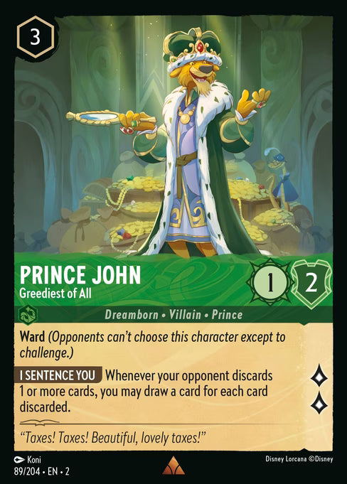 Prince John - Greediest of All - (Foil): Rise of the Floodborn