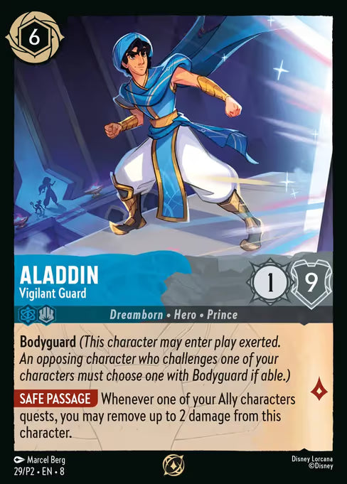 Aladdin - Vigilant Guard (#029) (League) - (Foil): Promo Set 2